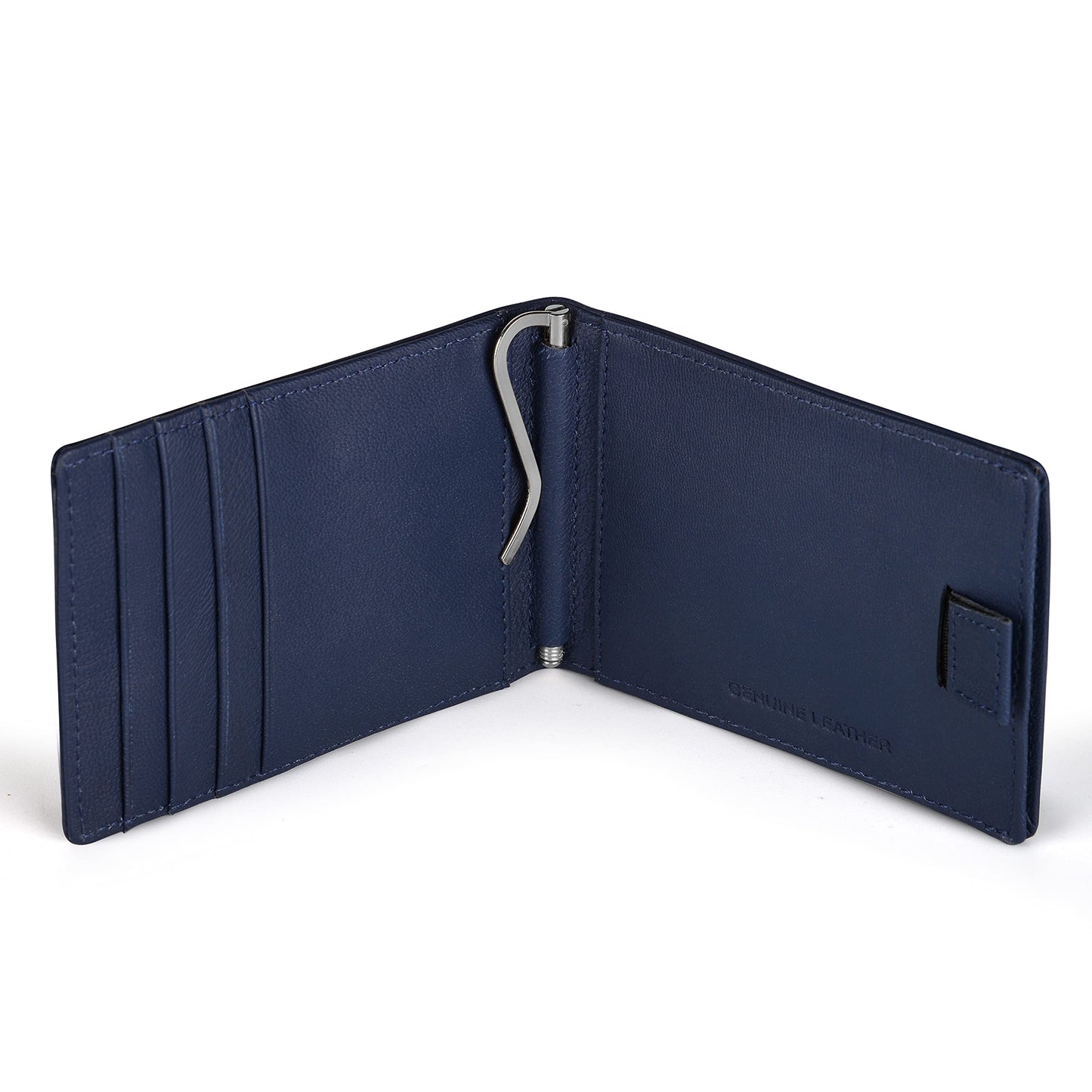 evalgo® Men’s Money Clip Wallet with Card Holders - Genuine Leather, Slim and Minimalist Design