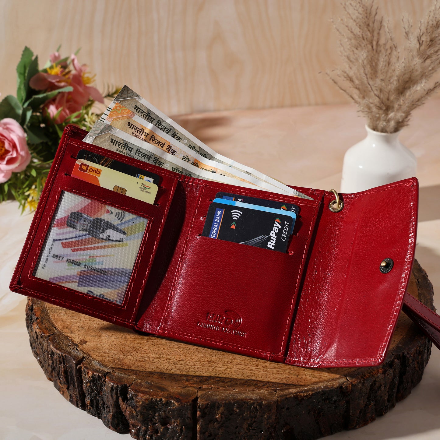 evalgo® Women's Wallet - Genuine Leather Premium Soft Quality, Slim and Minimalist Design