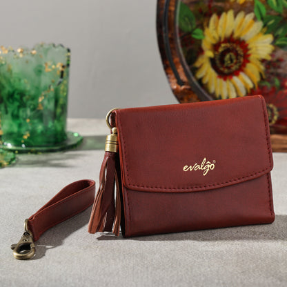 evalgo® Women's Wallet - Genuine Leather Premium Soft Quality, RFID Protected, Slim and Minimalist Design