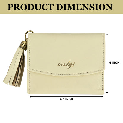 evalgo® Women's Wallet - Genuine Leather Premium Soft Quality, RFID Protected, Slim and Minimalist Design