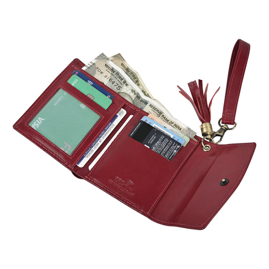 evalgo® Women's Wallet - Genuine Leather Premium Soft Quality, Slim and Minimalist Design