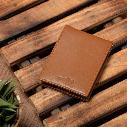 evalgo® Men’s Money Clip Wallet with Card Holders - Genuine Soft Leather, Slim and Minimalist Design - evalgo®