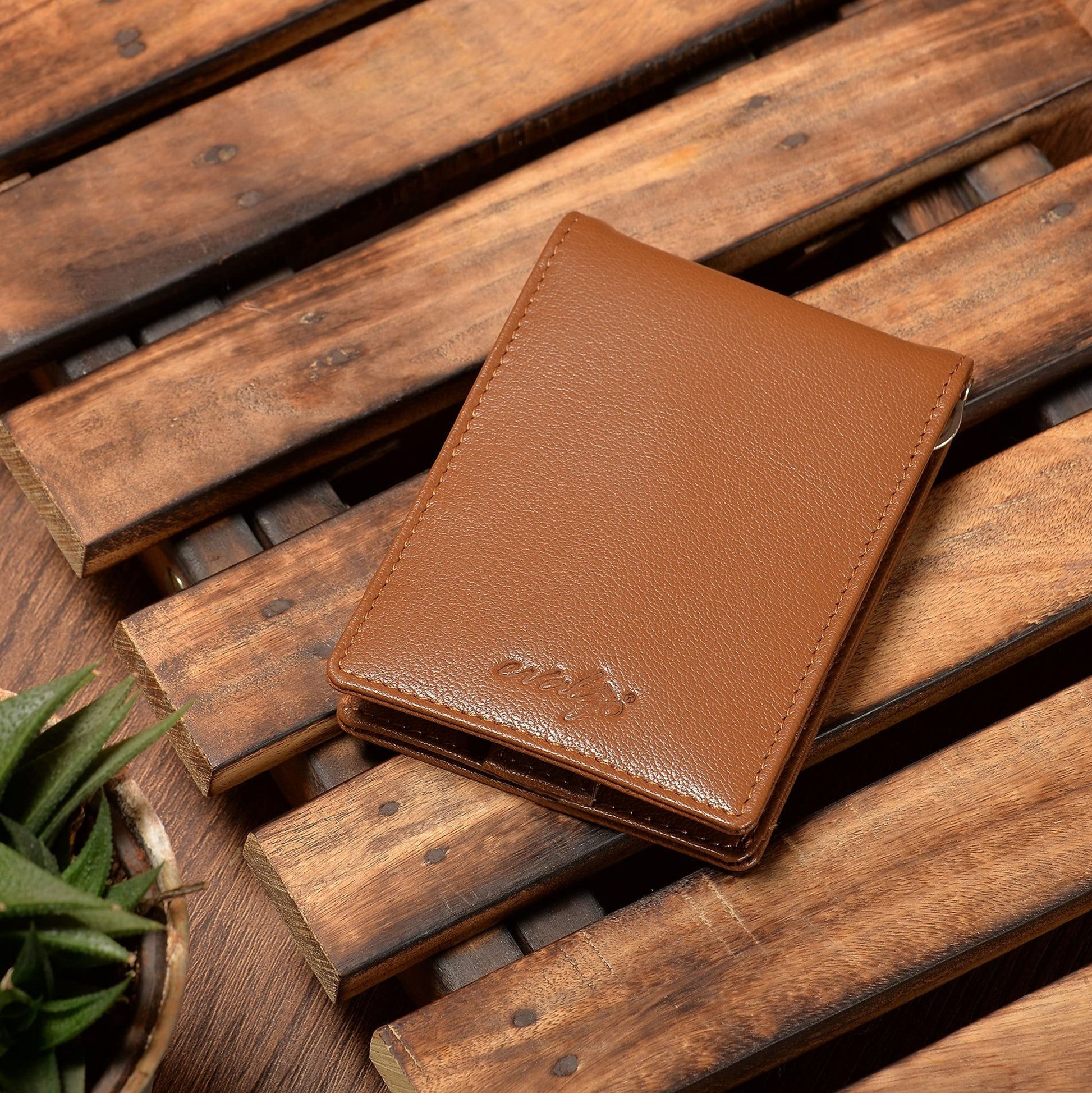 evalgo® Men’s Money Clip Wallet with Card Holders - Genuine Soft Leather, Slim and Minimalist Design - evalgo®
