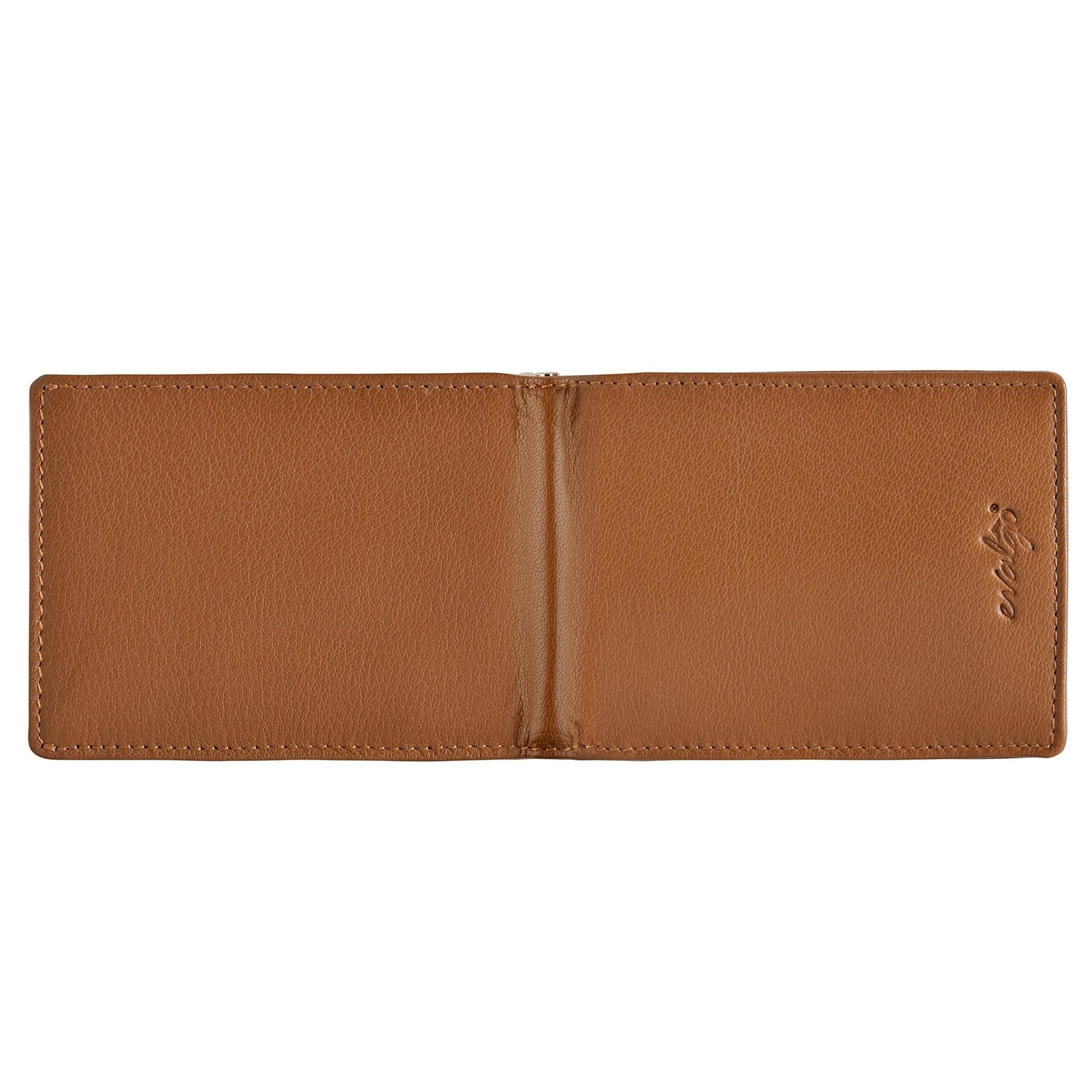 evalgo® Men’s Money Clip Wallet with Card Holders - Genuine Soft Leather, Slim and Minimalist Design - evalgo®