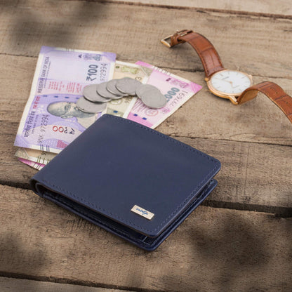 evalgo® Men's Wallet, Genuine Leather Premium Soft Quality with Card Holders and Coin Pocket - evalgo®