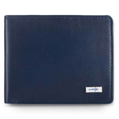 evalgo® Men's Wallet, Genuine Leather Premium Soft Quality with Card Holders and Coin Pocket - evalgo®