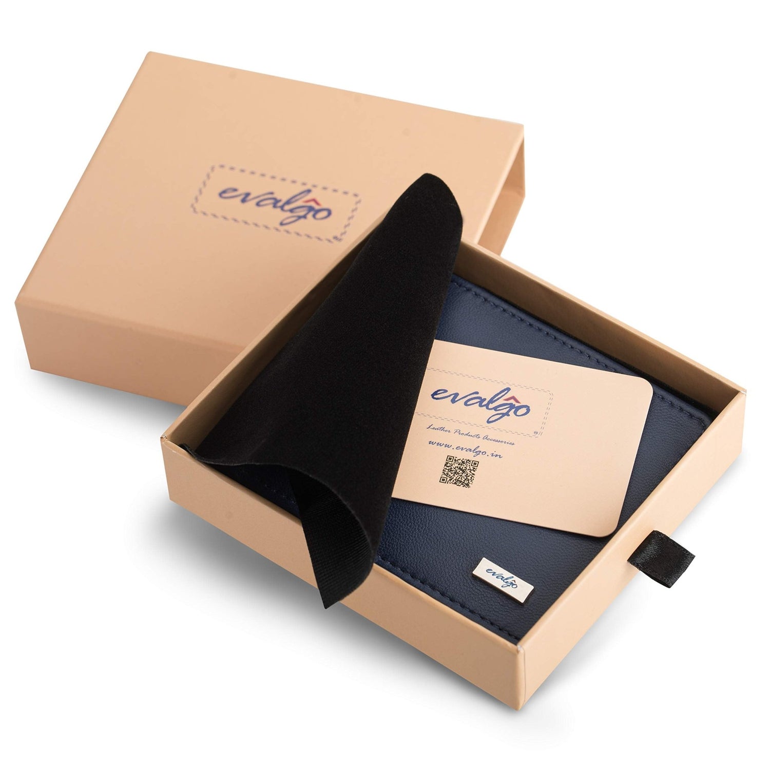 evalgo® Men's Wallet, Genuine Leather Premium Soft Quality with Card Holders and Coin Pocket - evalgo®