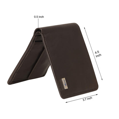 evalgo® Men's Wallet, Genuine Leather Premium Soft Quality with Card Holders and Coin Pocket - evalgo®