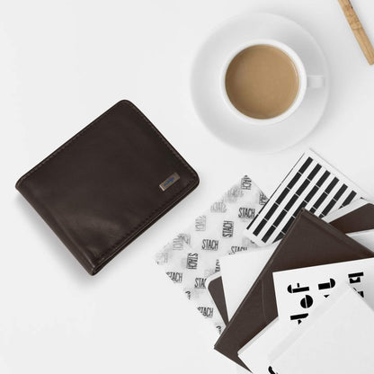 evalgo® Men's Wallet, Genuine Leather Premium Soft Quality with Card Holders and Coin Pocket - evalgo®