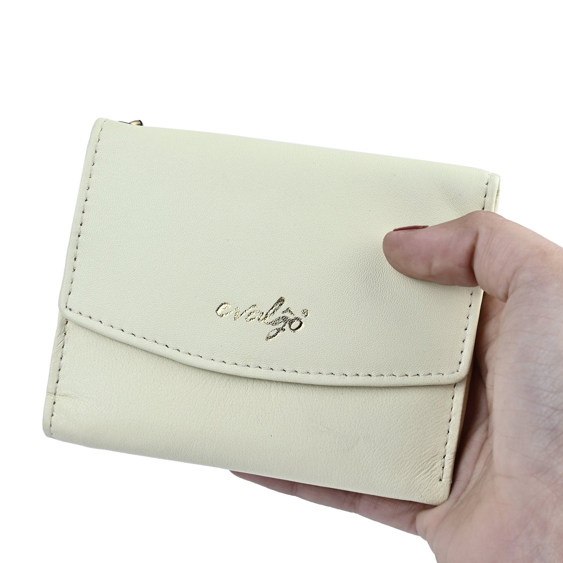 evalgo® Women's Wallet - Genuine Leather Premium Soft Quality, Slim and Minimalist Design - evalgo®