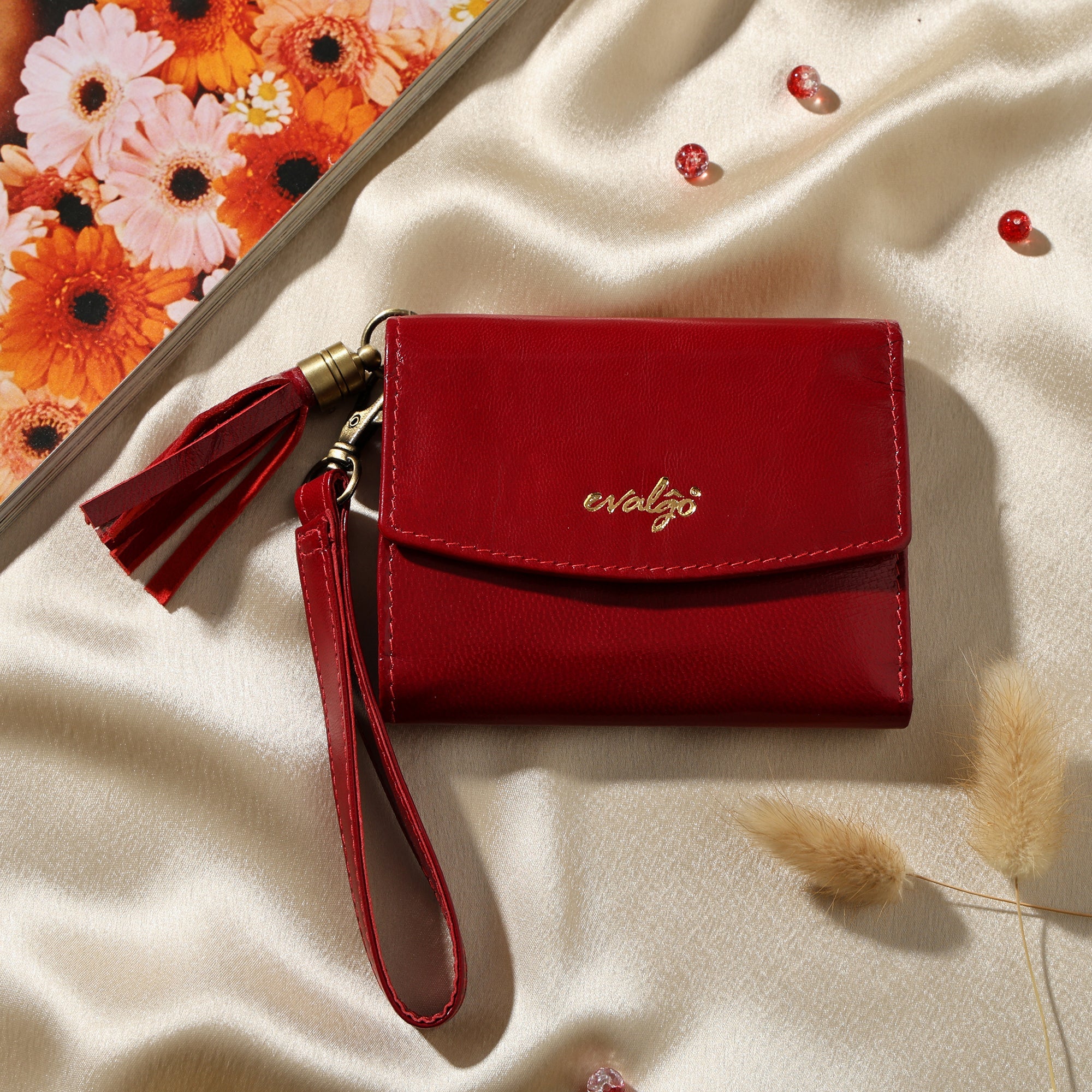 evalgo® Women's Wallet - Genuine Leather Premium Soft Quality, Slim and Minimalist Design - evalgo®