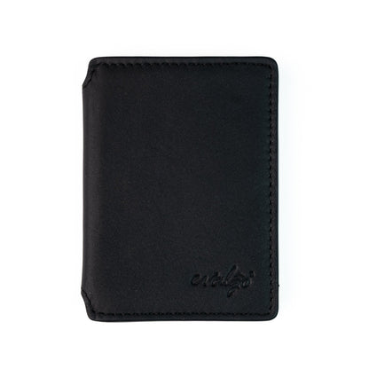 The evalgo® Snap — Slim Magnetic Top-Grain Leather Wallet - evalgo®