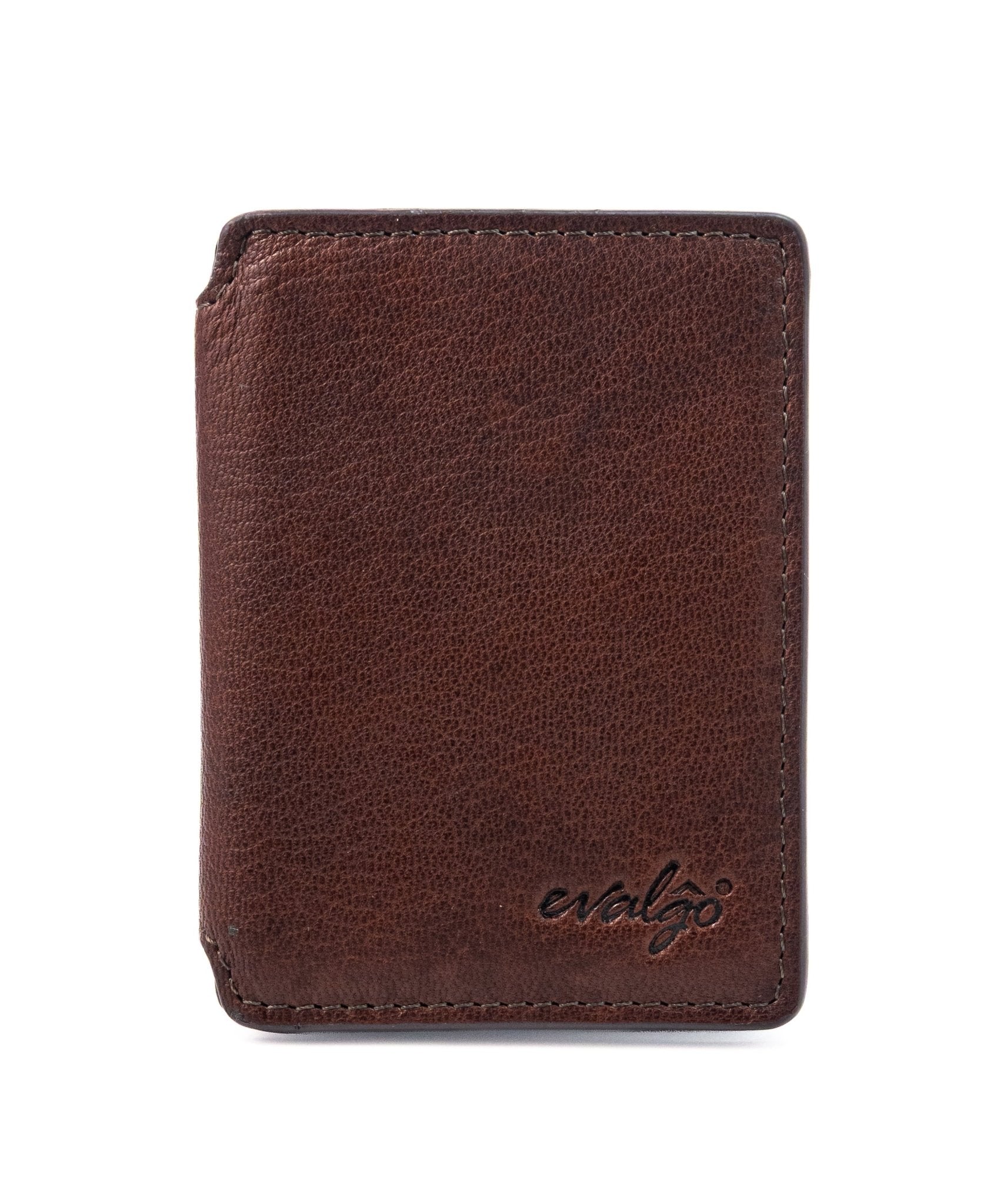 The evalgo® Snap — Slim Magnetic Top-Grain Leather Wallet - evalgo®
