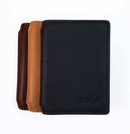 The evalgo® Snap — Slim Magnetic Top-Grain Leather Wallet - evalgo®