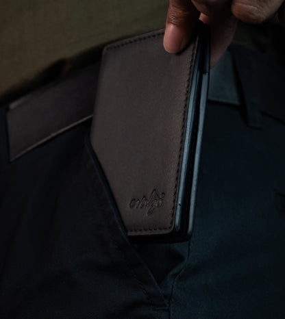 The evalgo® Snap — Slim Magnetic Top-Grain Leather Wallet - evalgo®